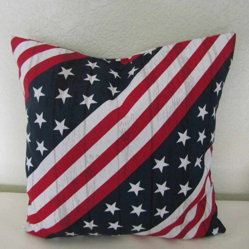 Patio Pillow Case Sofa Throw Cushion Cover 4th Of July Pillow case